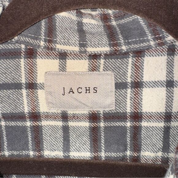 Jachs Plaid Cotton Flannel Long Sleeve Button Front Shirt - Picture 3 of 5
